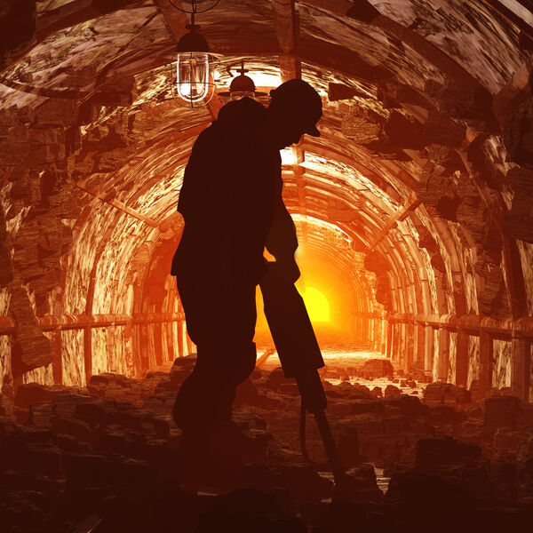Man mining