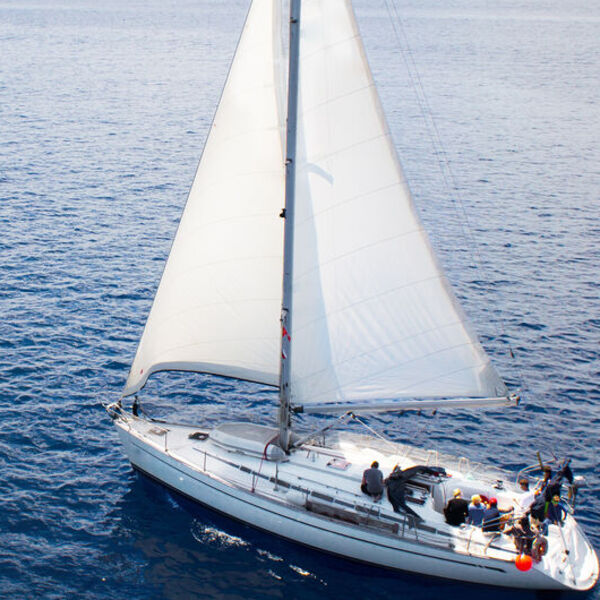 Sail boat out in the water